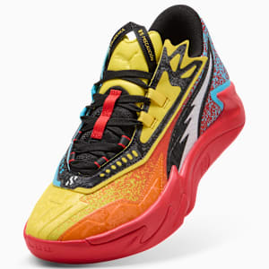 Chaussures de basketball Scoot Zeros II Caution Homme, Rickie Orange-Speed Yellow, extralarge